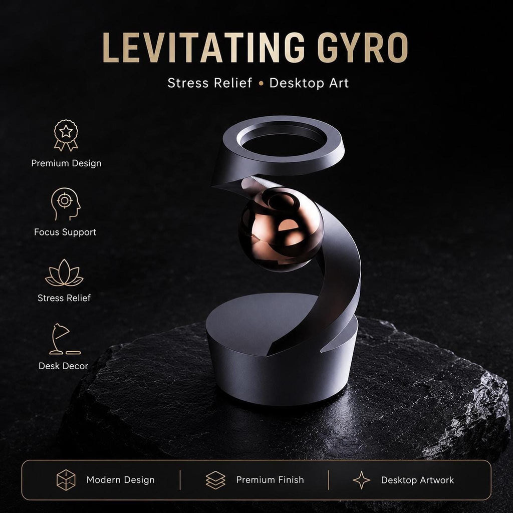 Gyroscope cinétique de bureau : présentation de la bille centrale