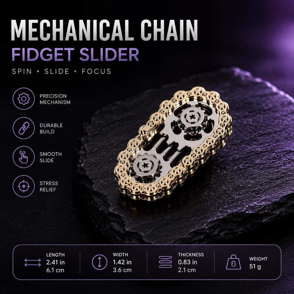 Spinner chaîne de vélo : présentation du modèle doré et de ses dimensions