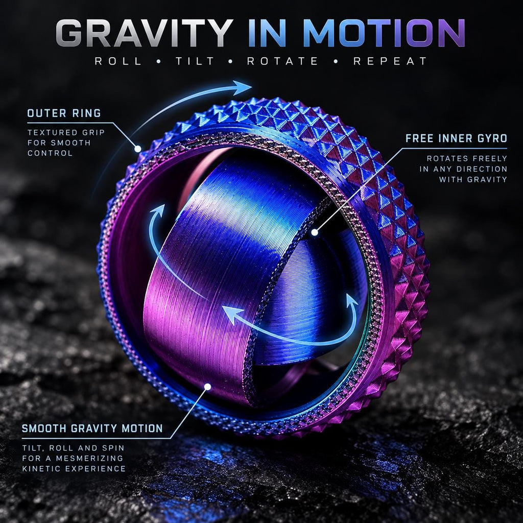 Gyroscope Gravity Gyro : présentation des anneaux mobiles